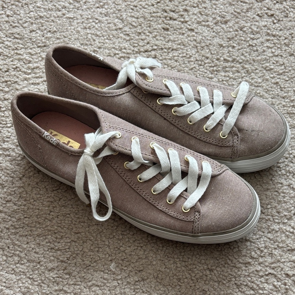 Keds Tan Canvas Sneakers size women’s 6